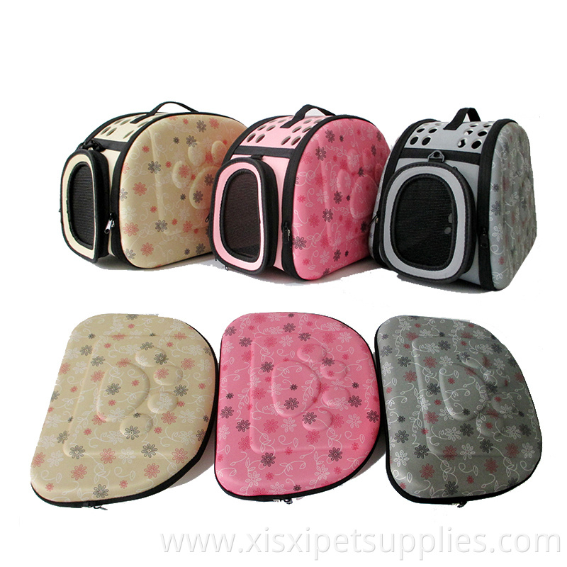 Designer Unique Airline Approved Outdoor Plastic Foldable Cat Dog Pet Travel Tote Bag Carriers